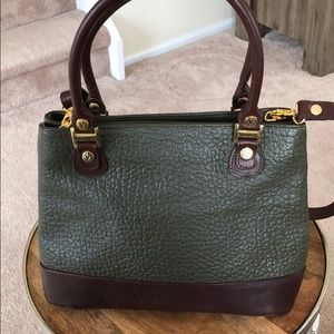 Valentina Leather Double Zip Top Purse Bag Tote